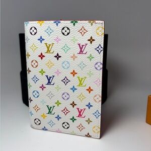 Louis Vuitton LV x TM Passport Cover Multicolor w/Hot Pink Made in France NWT